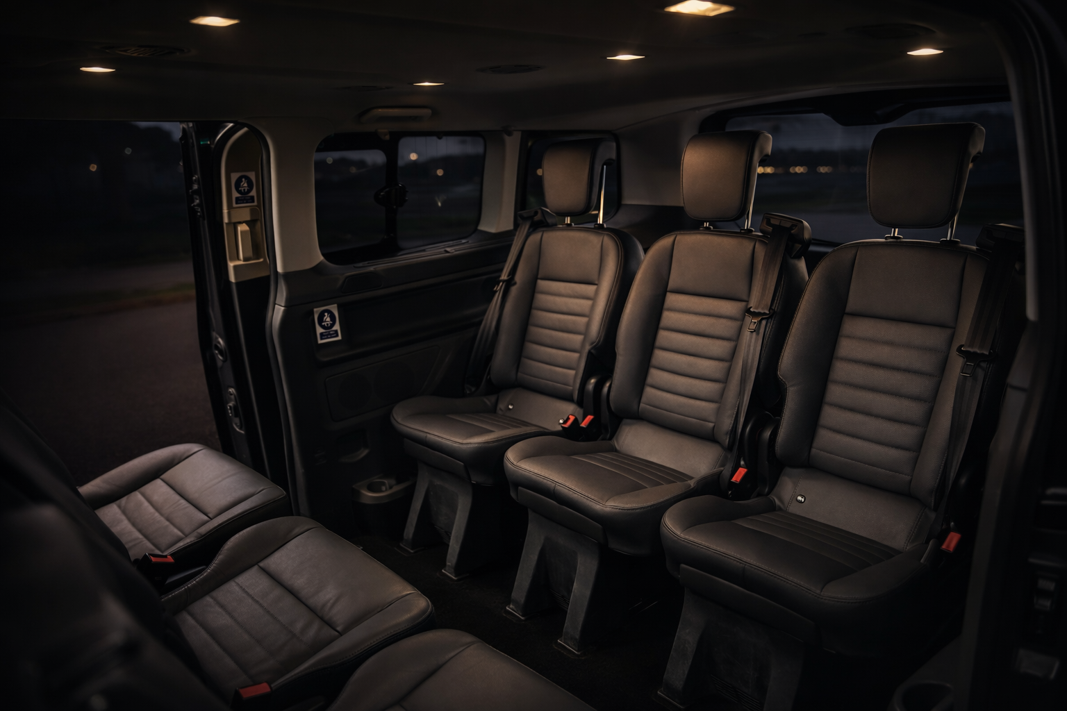 Premium interior for airport transfers in Shropshire